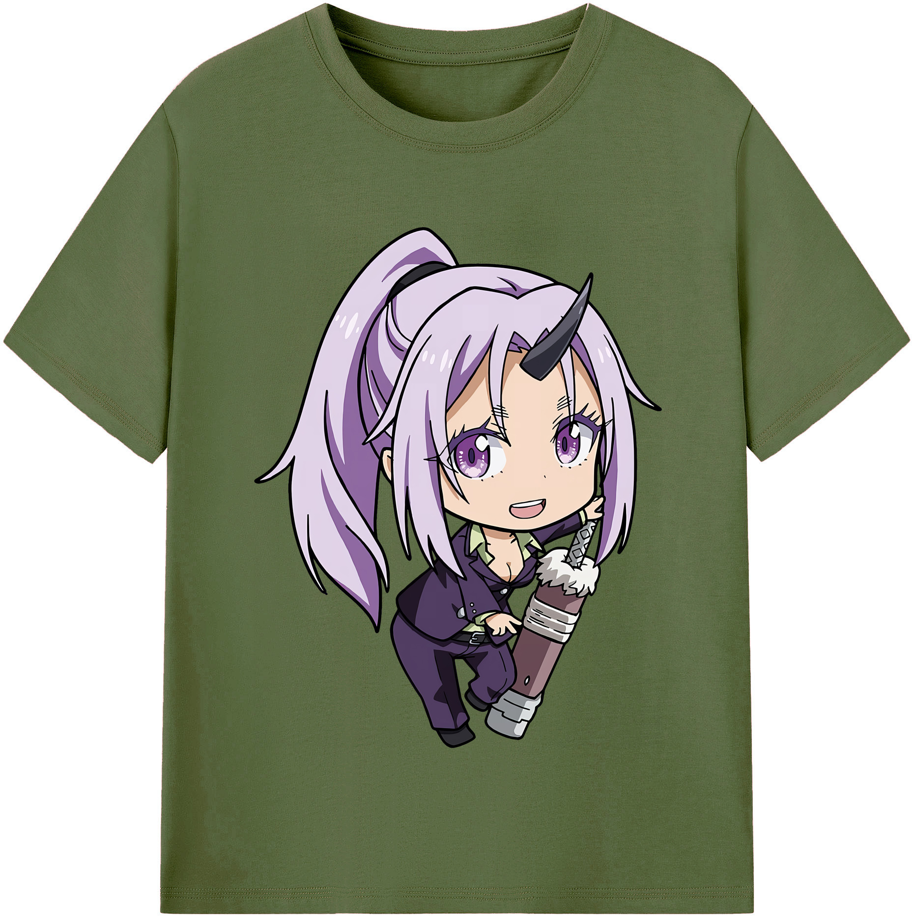 （画像用） 転スラ Regarding Reincarnated to Slime 綿100％半袖Tシャツ（フロントプリント）